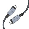 Kabel przewód USB-C PD 240W 8K 40Gbps 2m - szary