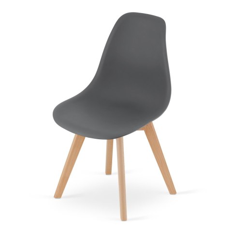 Krzesło KITO ciemnoszare / nogi naturalne x 1