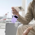Powerbank 20000mAh 22.5W z wyświetlaczem kablem EnerFill FC21 Qpow 3 Ultra - fioletowy