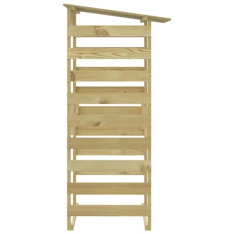 Pergole ogrodowe z daszkiem, 3 szt., 100x90x200 cm, sosnowe