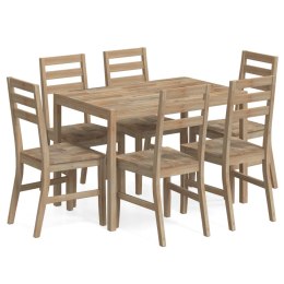 7-cz. zestaw mebli jadalnianych, lite drewno akacjowe