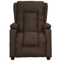 Elektryczny fotel masujący, brązowy, sztuczna skóra