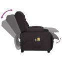 Elektryczny fotel masujący, czarny, sztuczna skóra