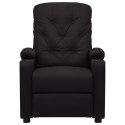 Elektryczny fotel masujący, czarny, sztuczna skóra