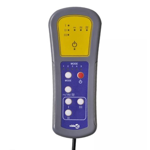 Elektryczny fotel masujący, czarny, sztuczna skóra