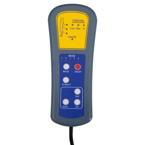 Elektryczny fotel masujący, kremowy, sztuczna skóra