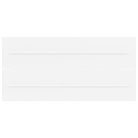 Szafka z wbudowaną umywalką, biała, płyta wiórowa