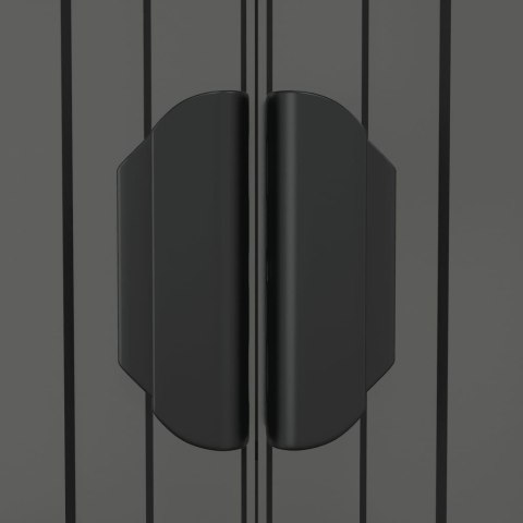 Szopa ogrodowa, jasnoszara, 192x191x223 cm, stal galwanizowana