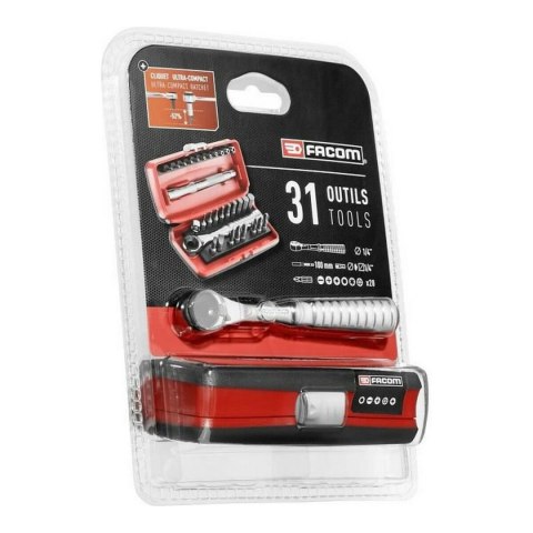 Zestaw narzędzi Facom Klucz grzechotka Zestaw końcówek