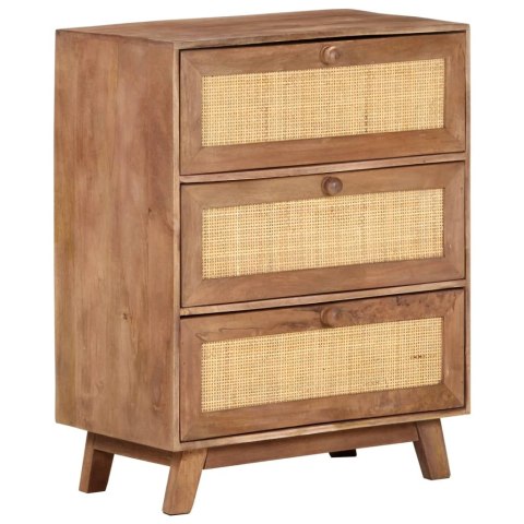 Komoda, 61x35x76 cm, lite drewno mango