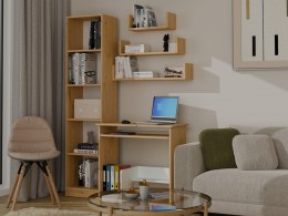 Półka Wisząca MOBI 3P Komplet 3x - Nowoczesne Półki Ścienne DĄB ARTISAN