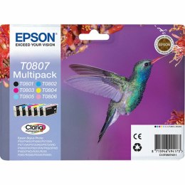 Oryginalny Wkład Atramentowy Epson C13T08074011 Żółty Turkusowy Magenta
