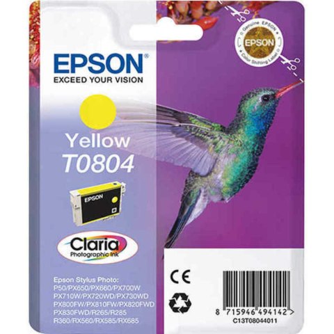 Oryginalny Wkład Atramentowy Epson T0804 Żółty