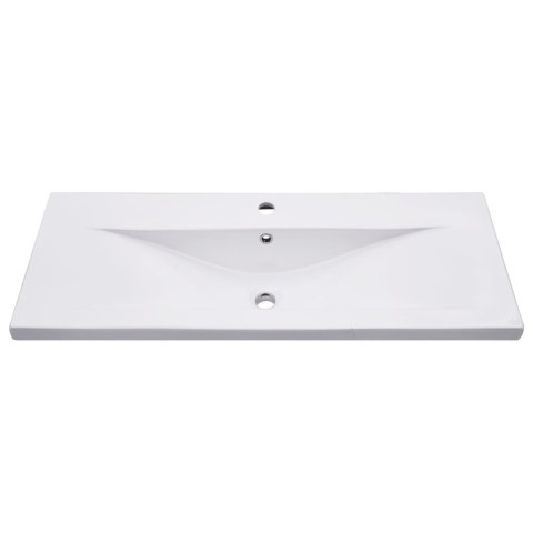 2-cz. zestaw łazienkowy, ceramika i materiał drewnopochodny