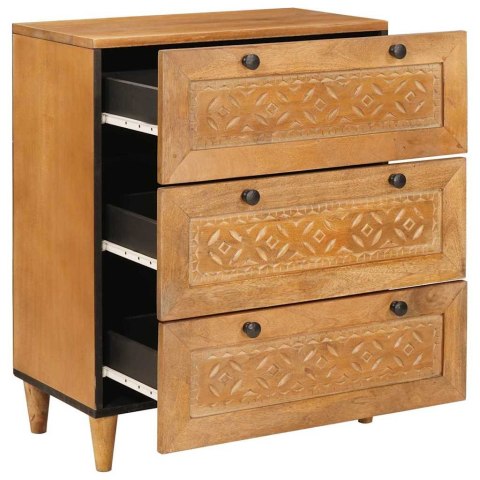 Bufet 2 pcs Brązowy 60 x 33 x 75 cm lite drewno mango