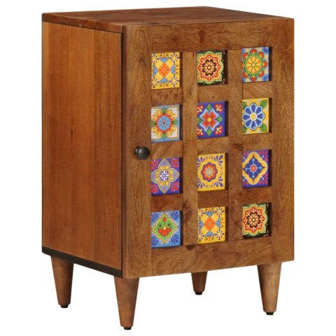 Zestaw mebli łazienkowych 5 pcs orzech włoski Drewno z mango