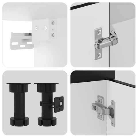 Zestaw szafek kuchennych Kalmar, 14-częściowy, czarna