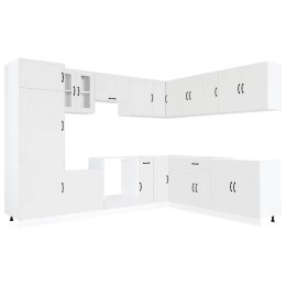 Zestaw szafek kuchennych Lucca, 14-częściowy, biała