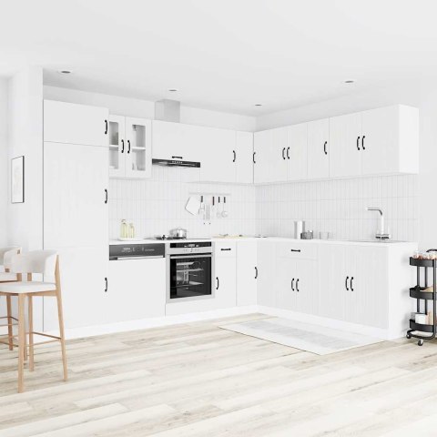 Zestaw szafek kuchennych Lucca, 14-częściowy, biała