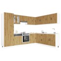 Zestaw szafek kuchennych Lucca, 14-częściowy, dąb artisan