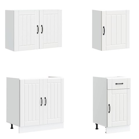 Zestaw szafek kuchennych, Lucca, 7-częściowy, biała