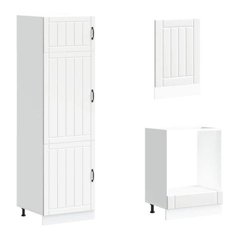 Zestaw szafek kuchennych, Lucca, 7-częściowy, biała