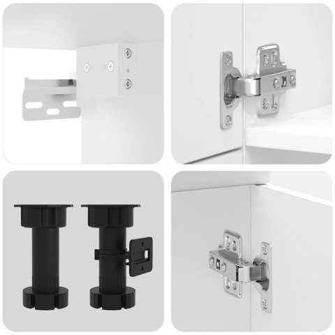 Zestaw szafek kuchennych, Lucca, 7-częściowy, biała