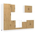 Zestaw szafek kuchennych, Lucca, 7-częściowy, dąb artisan