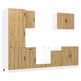 Zestaw szafek kuchennych, Lucca, 7-częściowy, dąb artisan