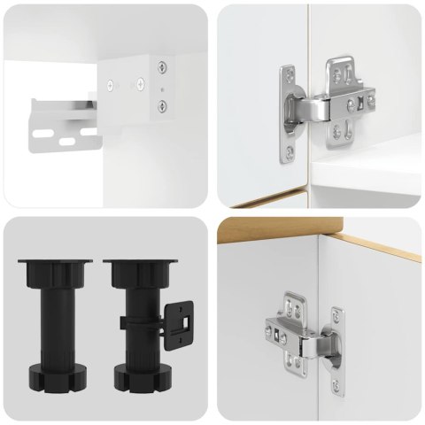 Zestaw szafek kuchennych, Lucca, 7-częściowy, dąb artisan