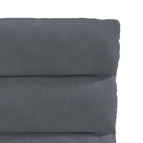 Krzesła stołowe, 6 szt., ciemnoszare, obite aksamitem