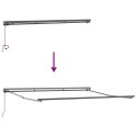 Markiza zwijana Antracyt 400 × 300 cm Poliester i aluminium
