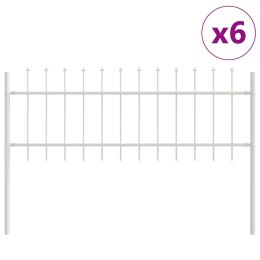 Ogrodzenie Ogrodowe 6 pcs Biały 10,2 x 0,6 m