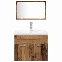 Zestaw mebli łazienkowych z przechowywaniem 4 pcs Stare drewno