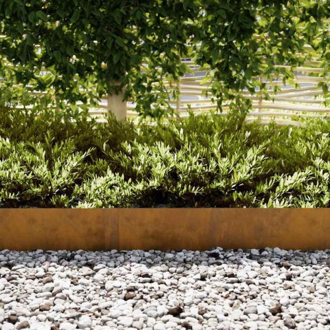 Krawężnik do trawnika 50 pcs Brązowy 100 x 0.05 x 20 cm