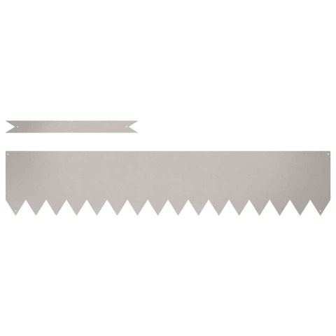 Krawężnik do trawnika 50 pcs Brązowy 100 x 0.05 x 20 cm