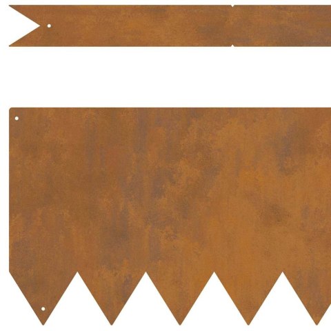 Krawężnik do trawnika 50 pcs Brązowy 100 x 0.05 x 20 cm