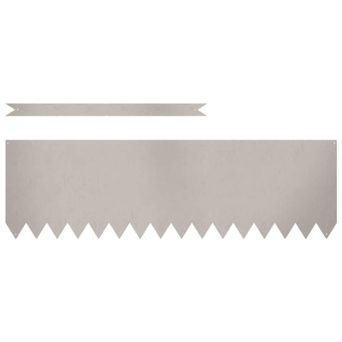 Krawężnik do trawnika 50 pcs Brązowy 100 x 0.05 x 20 cm