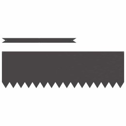 Krawężnik do trawnika 50 pcs Czarny 100 x 0.05 x 20 cm