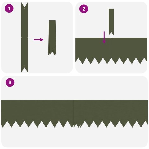 Krawężnik do trawnika 50 pcs Zielony oliwkowy