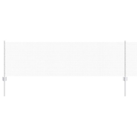 Ogrodzenie z słupkiem Srebrny 0,6 x 100 m Stal