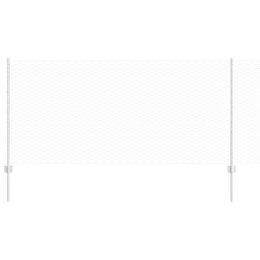 Ogrodzenie z słupkiem Srebrny 1 x 100 m Stal