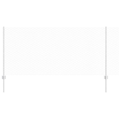 Ogrodzenie z słupkiem Srebrny 1 x 100 m Stal