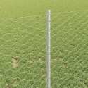 Ogrodzenie z słupkiem Srebrny 1 x 100 m Stal