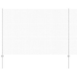 Ogrodzenie z słupkiem Srebrny 1,5 x 50 m Stal