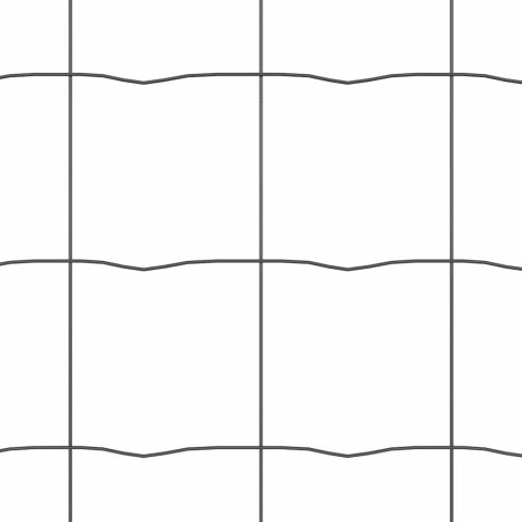 Ogrodzenie z słupkami Szary 0.4 x 50 m Stal