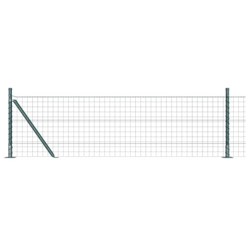 Ogrodzenie z słupkiem Zielony 0,6 x 50 m Stal i PVC