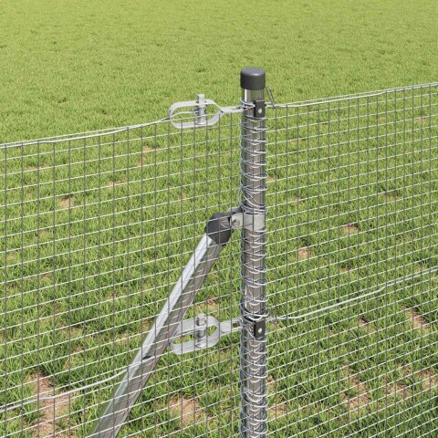 Słupek ogrodzeniowy. Srebrny 100 x 0,4 m (16 x 16 mm siatka)