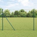 Słupek ogrodzeniowy. Szary 50 x 1,6 m (siatka 36 mm) Stal i PVC