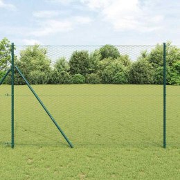 Słupek ogrodzeniowy. Szary 50 x 1,6 m (siatka 36 mm) Stal i PVC